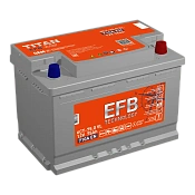 Аккумулятор TITAN EFB (75 Ah) 4607008886825